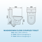 Children toilet bowl with turbo tornado flushing