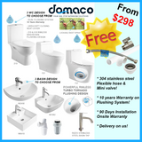 Economy Class Toilet Bowl & Basin Package domaco.com.sg