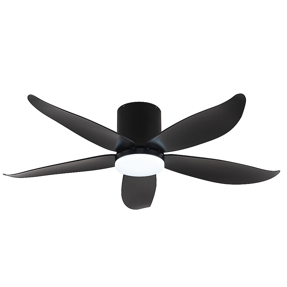 Fanco Rito 5 Hugger Ceiling Fan with 24W 3 Tone LED Light Kit and Remote Control (Optional: Wifi Module) domaco.com.sg