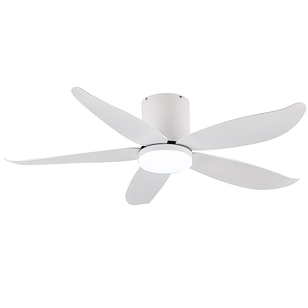 Fanco Rito 5 Hugger Ceiling Fan with 24W 3 Tone LED Light Kit and Remote Control (Optional: Wifi Module) domaco.com.sg