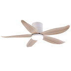 Fanco Rito 5 Hugger Ceiling Fan with 24W 3 Tone LED Light Kit and Remote Control (Optional: Wifi Module) domaco.com.sg