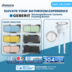 Upgrade Rectangle and Round Ceramic Flushing Button
