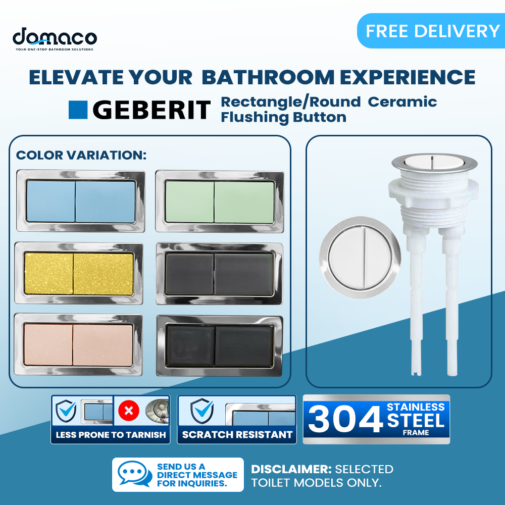 Upgrade Rectangle and Round Ceramic Flushing Button
