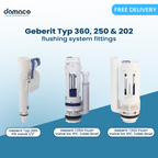 Geberit Typ 360, 250 & 202 Flushing System Fittings