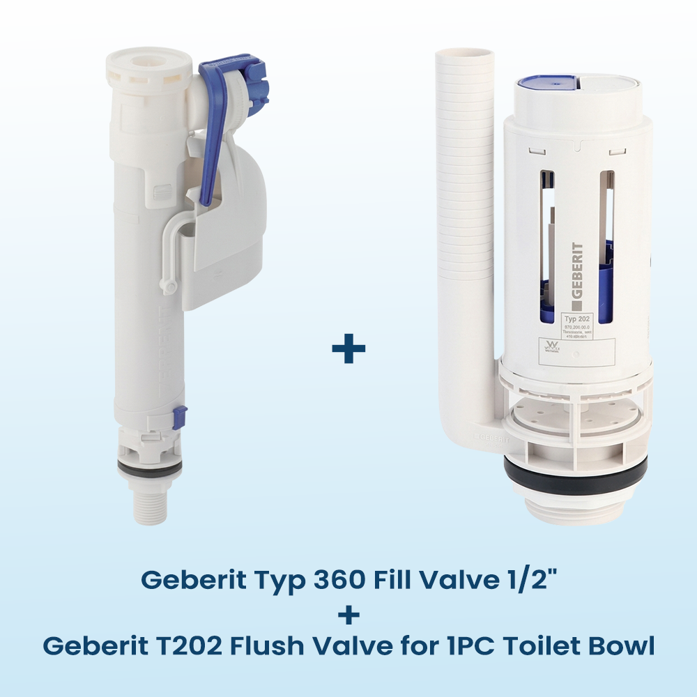 Geberit Typ 360, 250 & 202 Flushing System Fittings