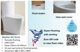 Mayfair 8116 Swirling Flushing 1-Piece Toilet Bowl domaco.com.sg