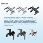 PUB approved branded Two-way Tap with local warranty.