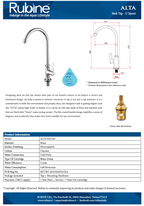 Rubine Alta K91343 Kitchen Tap domaco.com.sg