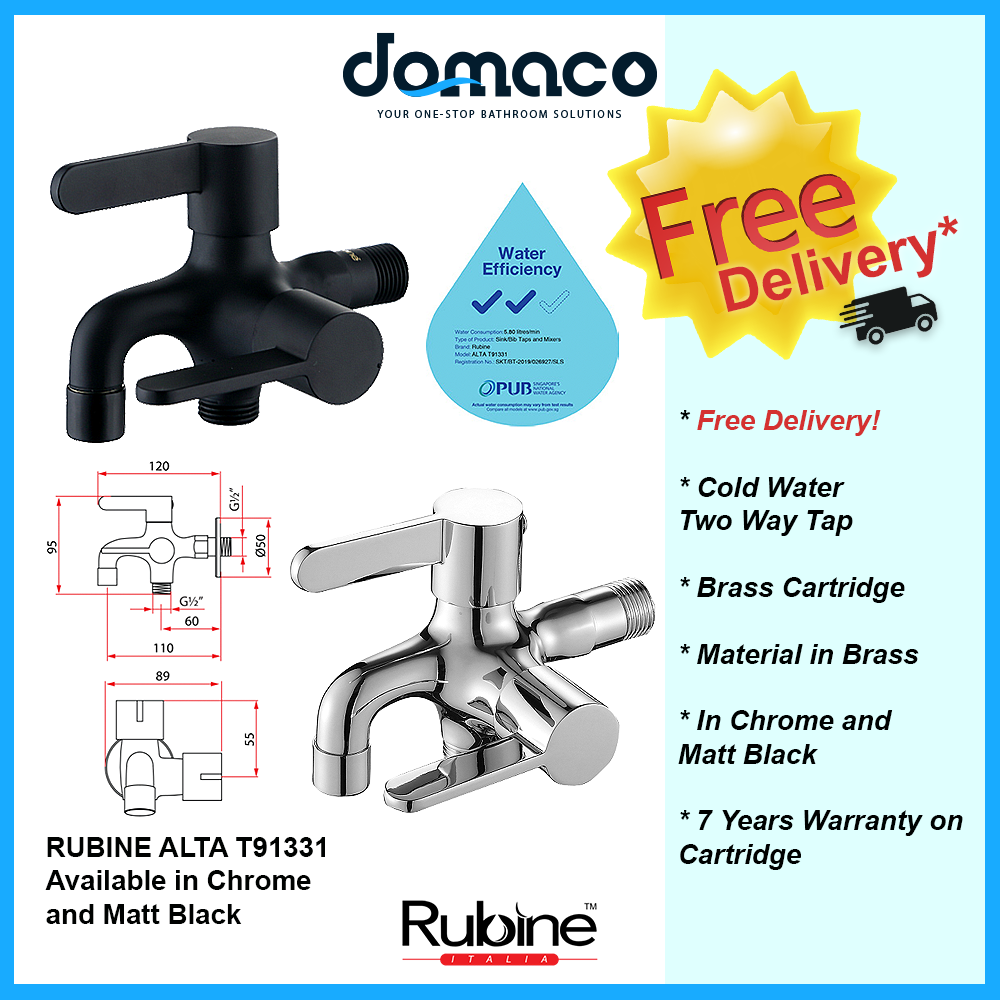 Rubine Alta T91331 Two Way Tap domaco.com.sg