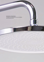 Rubine RSC-DECKOS-U2 Round Rain Shower Set with Hand Shower and Shower Mixer Shelf domaco.com.sg