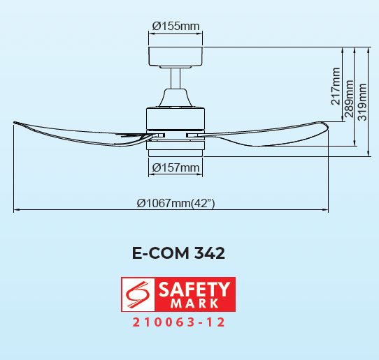 Samaire Downrod 3 Blades DC Ceiling Fan With 20W Dimmable 3 Tone LED Light Kit And Remote domaco.com.sg