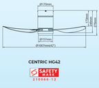 Samaire Hugger 3 Blades DC Ceiling Fan With 20W Dimmable 3 Tone LED Light Kit And Remote domaco.com.sg