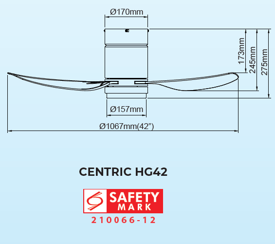 Samaire Hugger 3 Blades DC Ceiling Fan With 20W Dimmable 3 Tone LED Light Kit And Remote domaco.com.sg