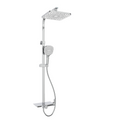 Rubine RSC-DECKOS-F4 Square Rain Shower Set with Hand Shower and Shower Mixer Shelf domaco.com.sg