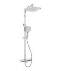 Rubine RSC-DECKOS-F4 Square Rain Shower Set with Hand Shower and Shower Mixer Shelf domaco.com.sg
