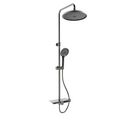 Rubine RSC-DECKOS-U2 Round Rain Shower Set with Hand Shower and Shower Mixer Shelf domaco.com.sg