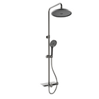 Rubine RSC-DECKOS-U2 Round Rain Shower Set with Hand Shower and Shower Mixer Shelf domaco.com.sg