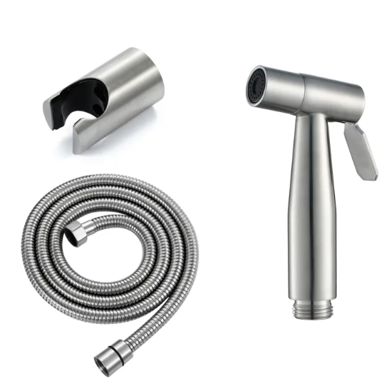 ADL Stainless Steel Bidet Sprayer Set with 1.2M Hose (9802 Matt S, 9802BB Matt Black, 9802GG Gun Metal, 9802R Rose Gold) domaco.com.sg