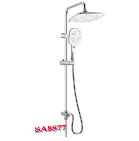 ADL Square Rain Shower With Hand Held Shower Set in Chrome SA-8877 and Matt Black SA-8877BB