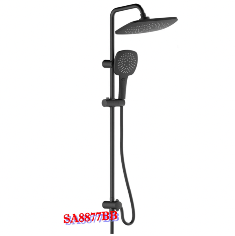 ADL Square Rain Shower With Hand Held Shower Set in Chrome SA-8877 and Matt Black SA-8877BB