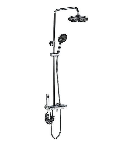 Arino T-5228A-3 Rain Shower Mixer with Hand Held Shower and Bidet Spray Set (Chrome, Matt Black, Gun Metal  & Rose Gold)