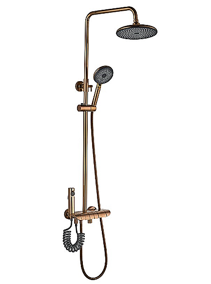 Arino T-5228A-3 Rain Shower Mixer with Hand Held Shower and Bidet Spray Set (Chrome, Matt Black, Gun Metal  & Rose Gold)