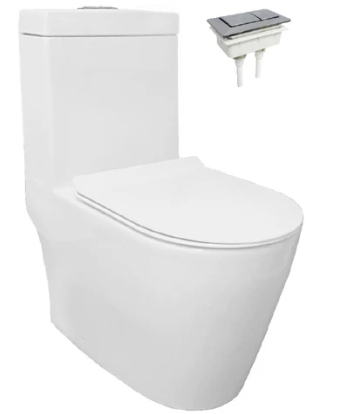 Best Seller 1-Piece Toilet Bowl & Basin Package
