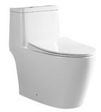 Domaco 737 Rimless Turbo Tornado Flushing or Mayfair 8116 1-Piece Toilet Bowl & Basin Package