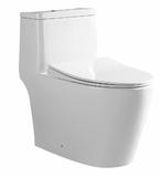 Tiara 918 Rimless Turbo Whirling Flushing 1-Piece Toilet Bowl