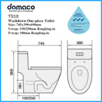 Top Deal Toilet Bowl & Basin Package - Domaco