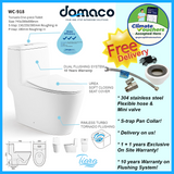 Tiara 918 Rimless Turbo Whirling Flushing 1-Piece Toilet Bowl domaco.com.sg