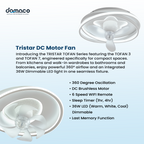 TRISTAR Modern Design DC Motor Series Tofan 3 / Tofan 7