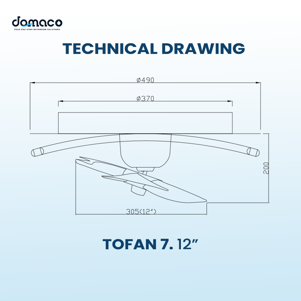 TRISTAR Modern Design DC Motor Series Tofan 3 / Tofan 7