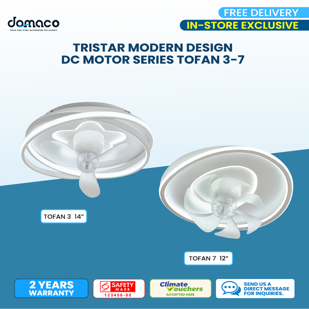 TRISTAR Modern Design DC Motor Series Tofan 3 / Tofan 7