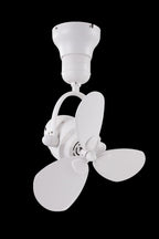 Bestar Duo Hagar 16 Inch Corner DC Wall/Ceiling Fan with Remote