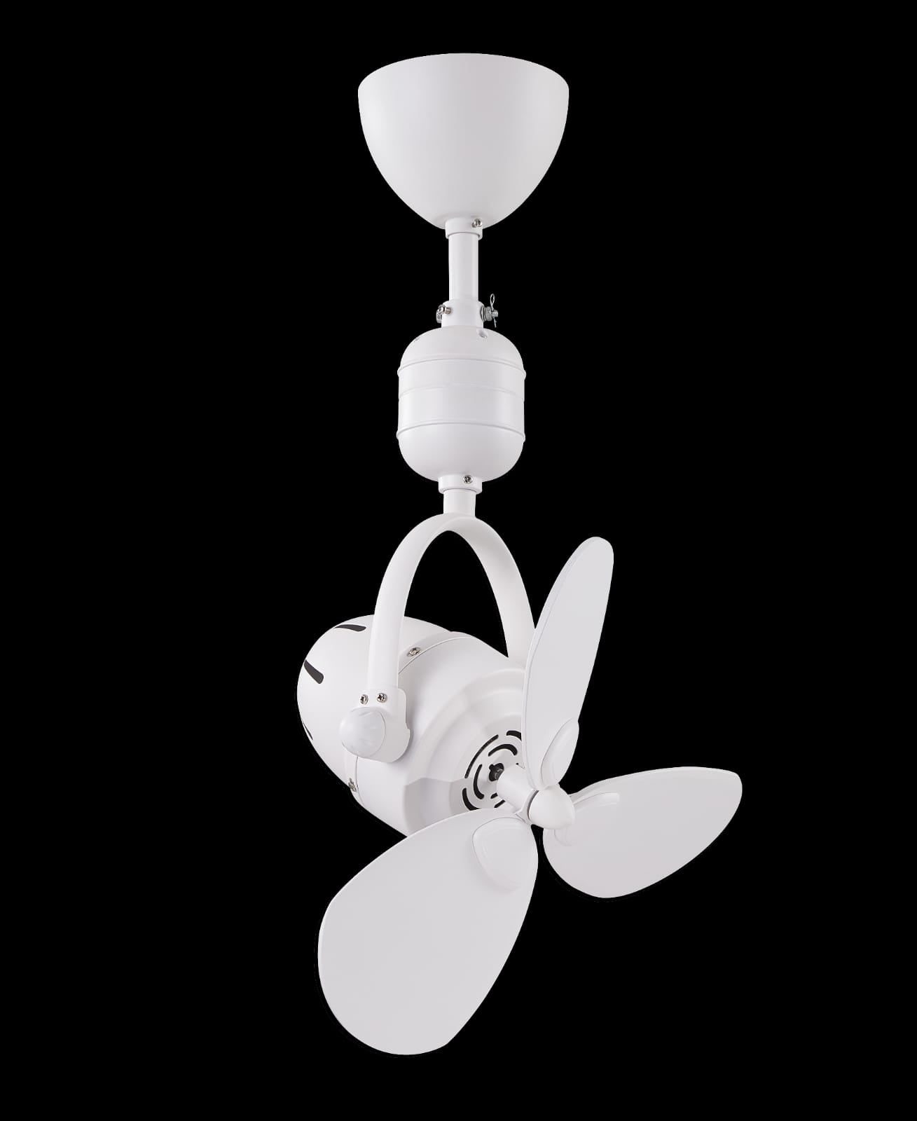 Bestar Duo Hagar 16 Inch Corner DC Wall/Ceiling Fan with Remote