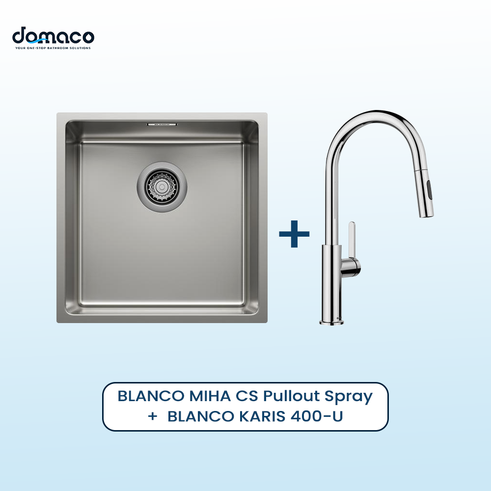 Blanco KARIS + MIHA & MIDA Undermount Sink & Pullout Spray Bundle