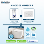 Wall-Mounted Rimless & Rimfree Water Closet Geberit Flushing Bundle Deals