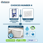 Wall-Mounted Rimless & Rimfree Water Closet Geberit Flushing Bundle Deals