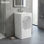 Ceramic Integrated Dual-Use Foot and Hand Washing Basin