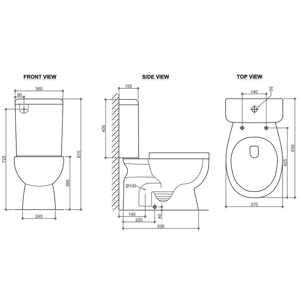 Budget Toilet Bowl & Basin Package