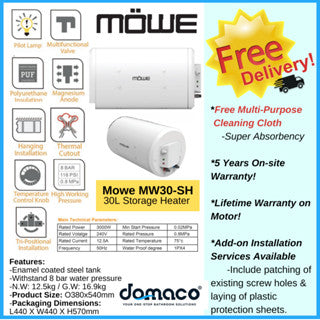 Mowe MW-30SH 30L Storage Heater White