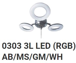 Fanco Light Kit - 0303 3L LED 18W (RGB) - Domaco