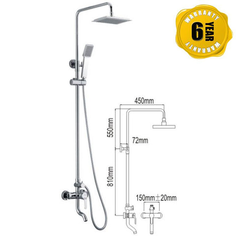NTL Rain Shower Mixer 1009 (23380)<br>*Contact us for best price - Domaco