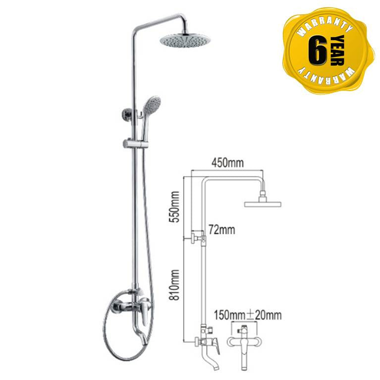 NTL Rain Shower Mixer 1010 (23280)<br>*Contact us for best price - Domaco