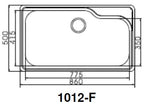 ENGLEFIELD 1012-F 0.9mm Handmade S/Steel Kitchen Sink - Domaco