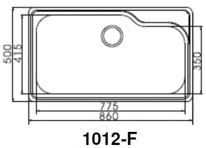 ENGLEFIELD 1012-F 0.9mm Handmade S/Steel Kitchen Sink - Domaco