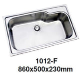 ENGLEFIELD 1012-F 0.9mm Handmade S/Steel Kitchen Sink - Domaco