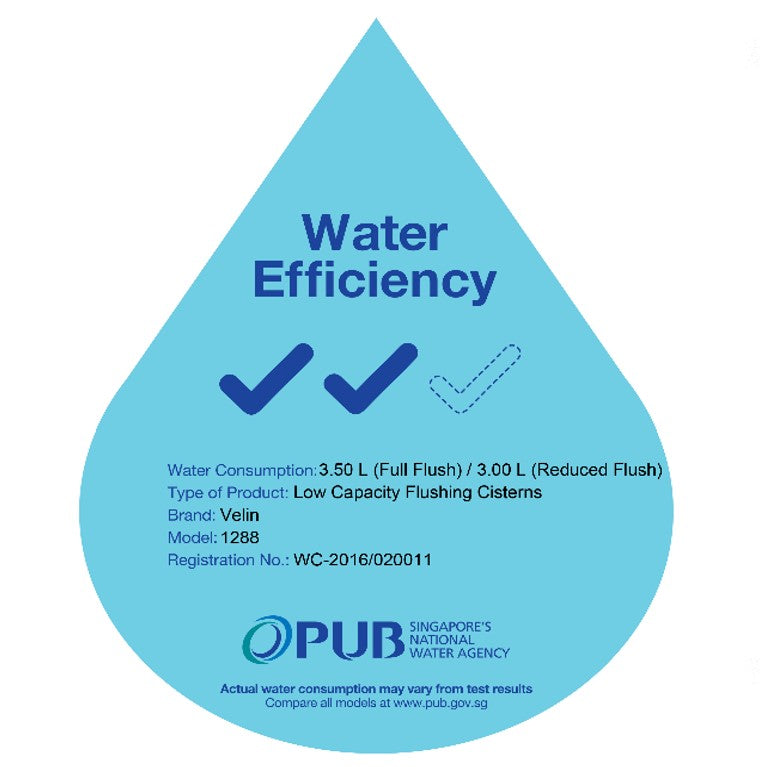 Velin 2-Piece Toilet Bowl 1288 (36800)<br>*Contact us for best price - Domaco