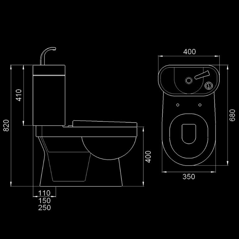 Velin 2-Piece Eco Toilet Bowl 139E (33800)<br>*Contact us for best price - Domaco